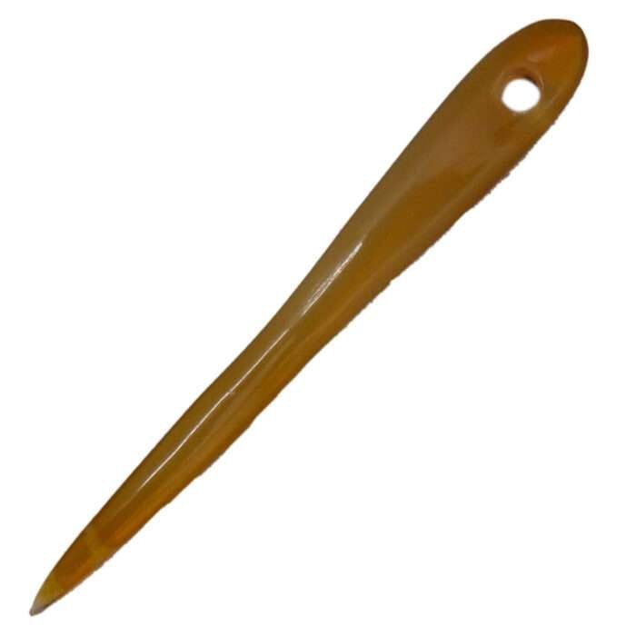 MRYN02a Natural Hand made buffalo Horn Yarn Needle