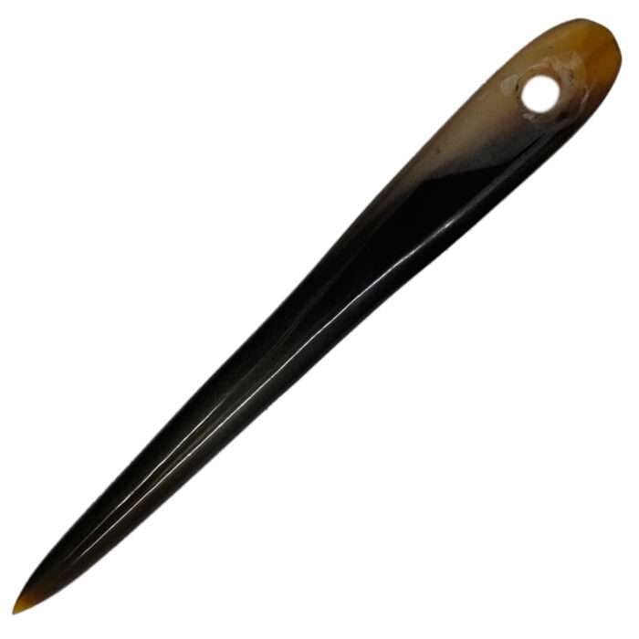 MRYN02c Natural Hand made buffalo Horn Yarn Needle