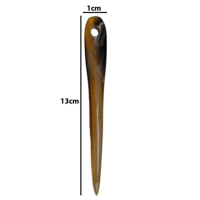 MRYN02f Natural Hand made buffalo Horn Yarn Needle