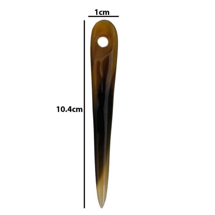 MRYN03f Natural Hand made buffalo Horn Yarn Needle