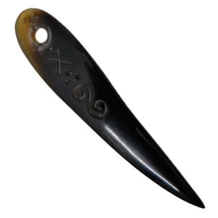 MRYN04a Natural Hand made buffalo Horn Yarn Needle
