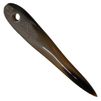 MRYN05a Natural Hand made buffalo Horn Yarn Needle