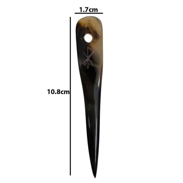 MRYN05f Natural Hand made buffalo Horn Yarn Needle