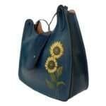 BG192a SUNFLOWER LEATHER PURSE