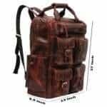 BG194 Rexo Crunch Leather Backpack