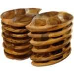WP06 Leaf Shaped Wooden Serving Trays