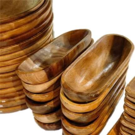 WP08 Wooden Candle Bowl