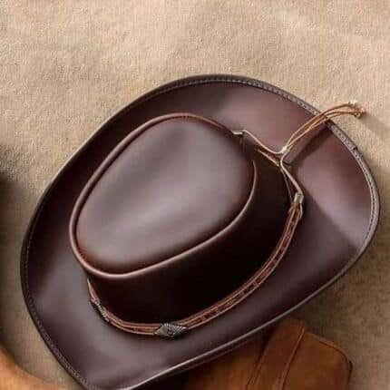 Leather hat copy
