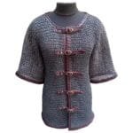 Flat rings riveted chain mail