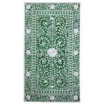 TB01 Royal Green Floral Inlay Table