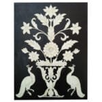 BD01 floral and bird inlay design