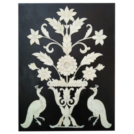 BD01 floral and bird inlay design