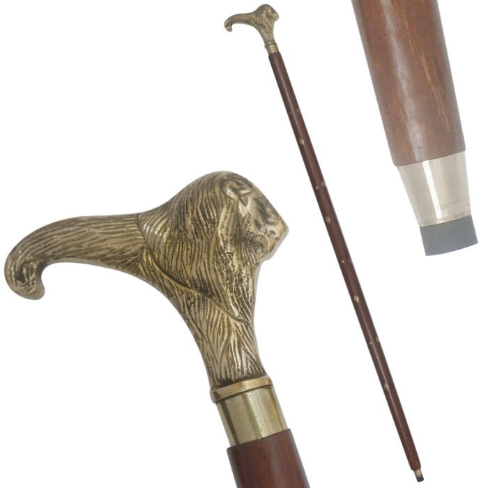 WS17c Lion Head Cane