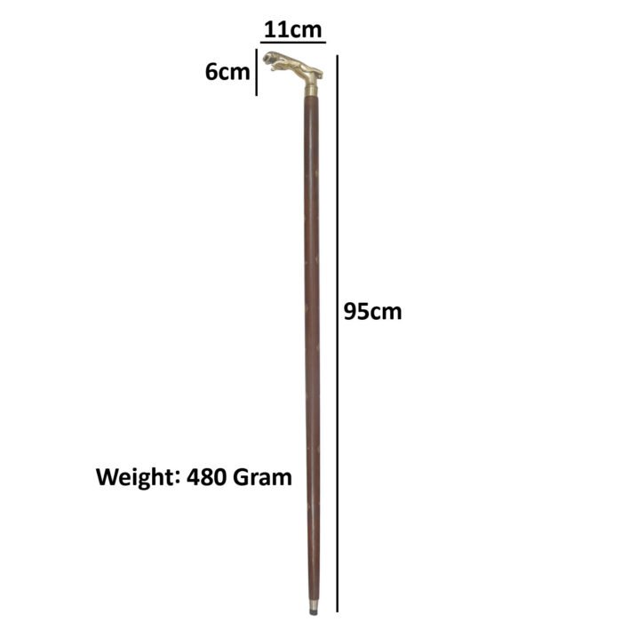 WS18d Panther Handle Cane