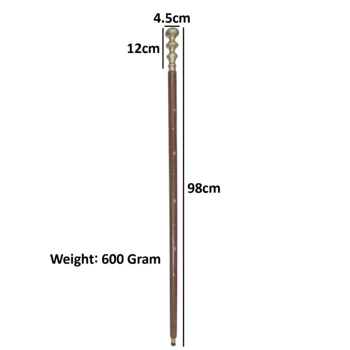WS19d Decorative Brass Cane