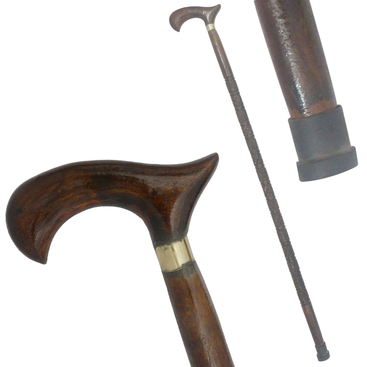 WS21c Crook Handle Cane