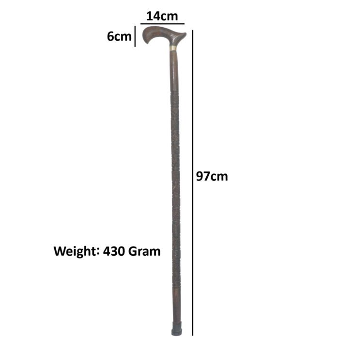 WS21d Crook Handle Cane