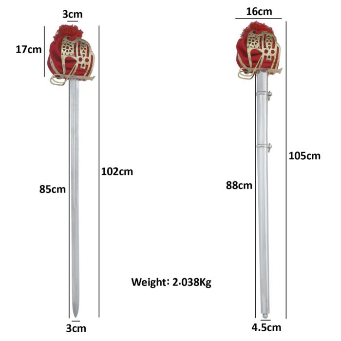 SD79g Scottish Pattern Highland Broad Sword copy
