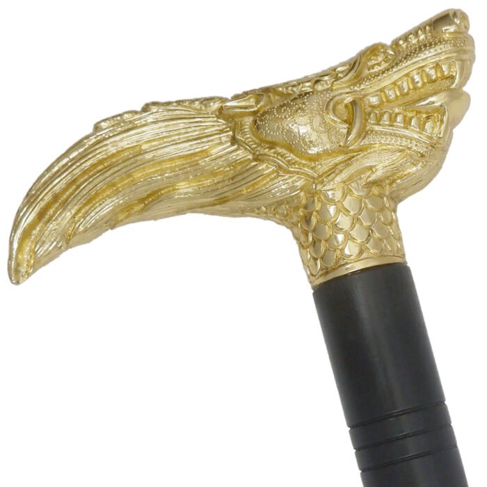 WS23c Eagle Head Samurai Walking Cane
