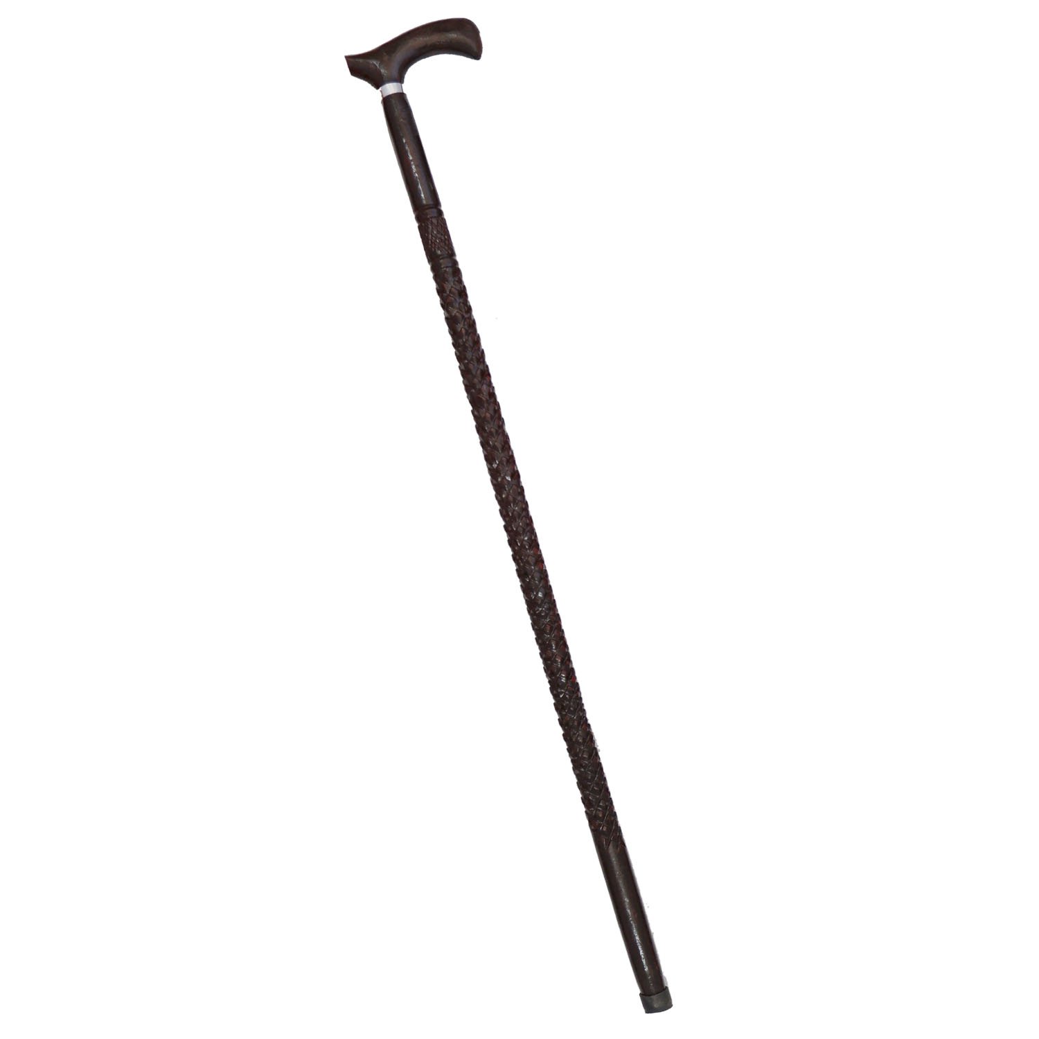WS26 Braided Pattern Wooden Walking Stick