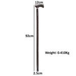WS26e Braided Pattern Wooden Walking Stick