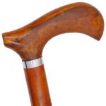 WS27a Carved Braided Wooden Walking Stick